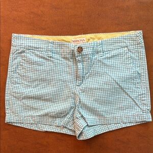 Merona Women's Blue Checkered Shorts Size 8